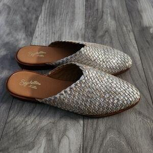 Seychelles Places to go Pewter Leather Mule size 9 (9.5)